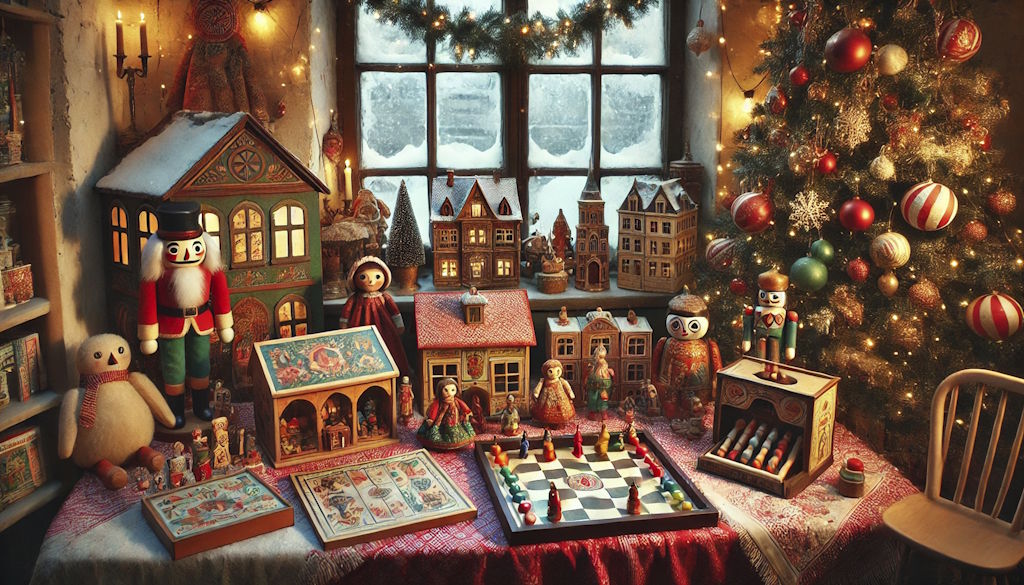 Machine de jeu de l'Avent pour enfants : une exposition de jouets des générations passées dans la Cité Magique du Père Noël