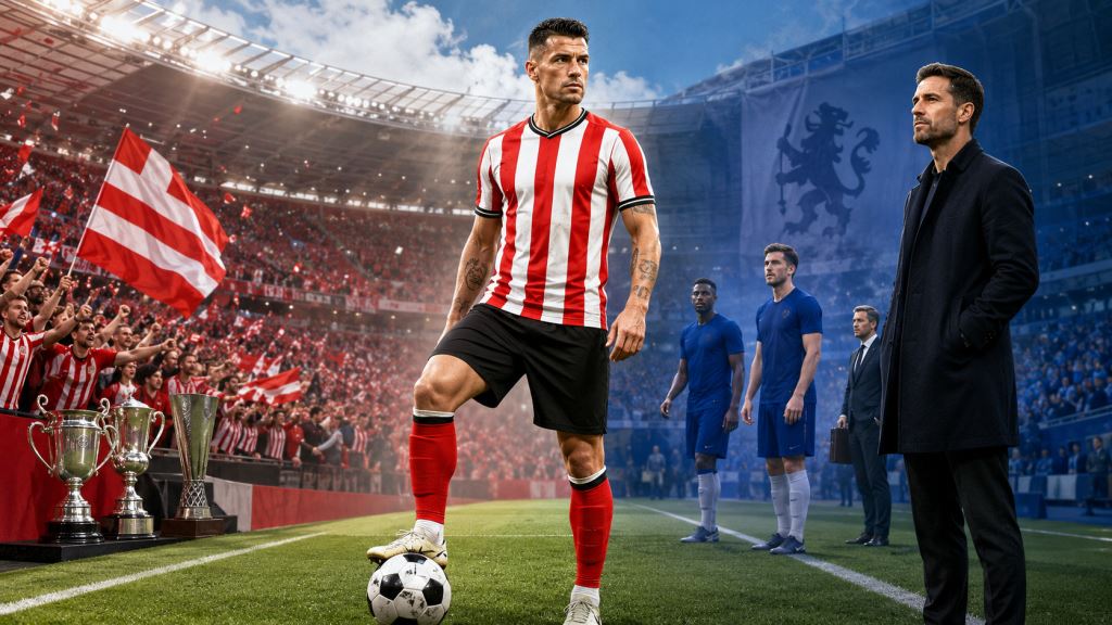 illustration IA: Sunderland repousse Chelsea pour Xhaka, le projet de retrouvailles avec Alonso se complique en Premier League