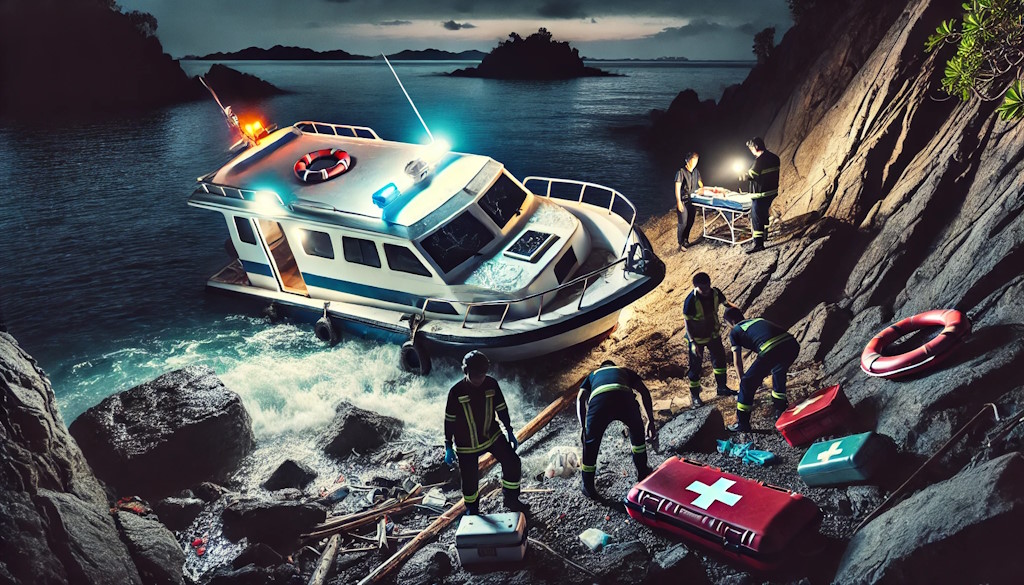 Wypadki morskie w Dubrowniku, Rijece i Szybeniku: strajk statków i ewakuacja medyczna