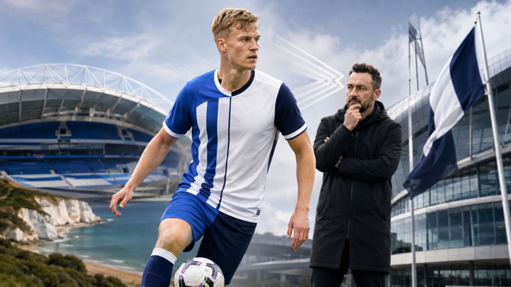 illustration IA: Tottenham proche du transfert de Jan Paul van Hecke de Brighton dans le chantier défensif de De Zerbi