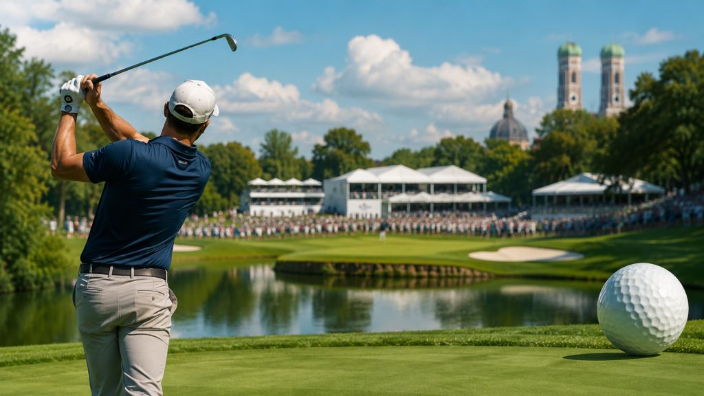 AI illustration: Du Plessis leads in Munich as BMW International Open heads into a tight weekend battle at the top of golf