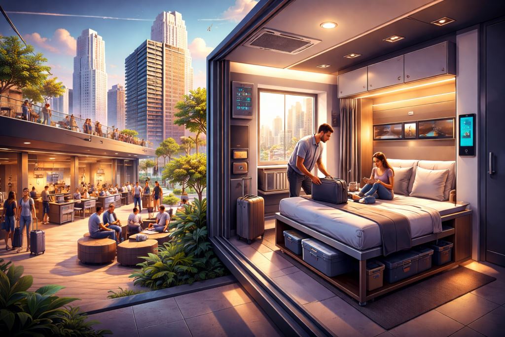 Por qué las habitaciones de hotel son cada vez más pequeñas: Hilton, YOTEL y el auge de los hoteles urbanos compactos en ciudades caras