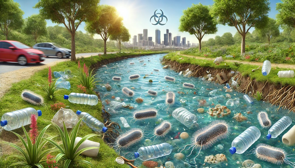 Research on comamonas bacteria that break down plastics in wastewater to preserve ecosystems