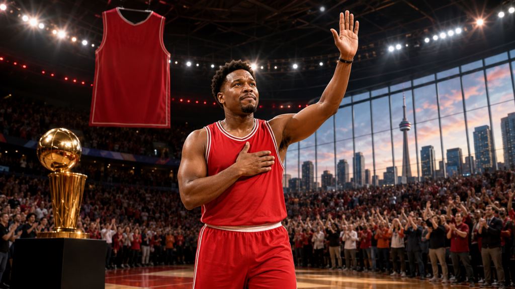 AI ilustracija: Kyle Lowry i Toronto Raptors: jednodnevni ugovor za oproštaj od NBA karijere i veliko nasljeđe broja 7