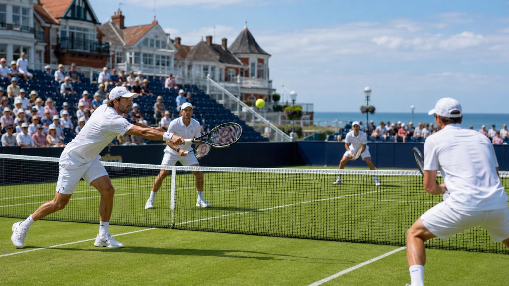 illustration IA: Nys et Roger-Vasselin passent le premier tour du double à Eastbourne après un succès 6-3, 7-5 sur gazon