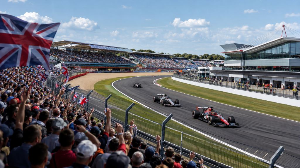 ilustración con IA: Silverstone apunta a récord de asistencia en el Gran Premio de Gran Bretaña 2026 y refuerza el auge F1
