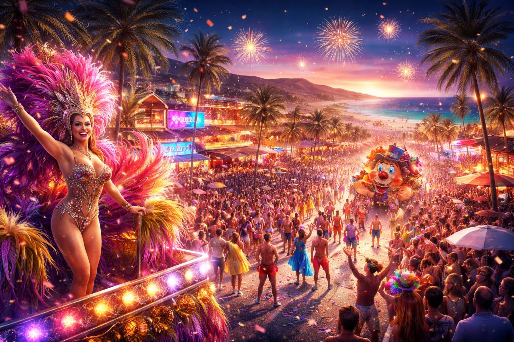 Le carnaval de Playa del Inglés a été retardé par la tempête, puis a submergé Maspalomas de foule, de musique et de fête