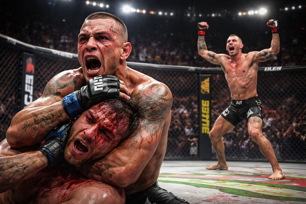 Renato Moicano broke Chris Duncan with a choke in the UFC Vegas 115 main event and stirred the crowd with his statement