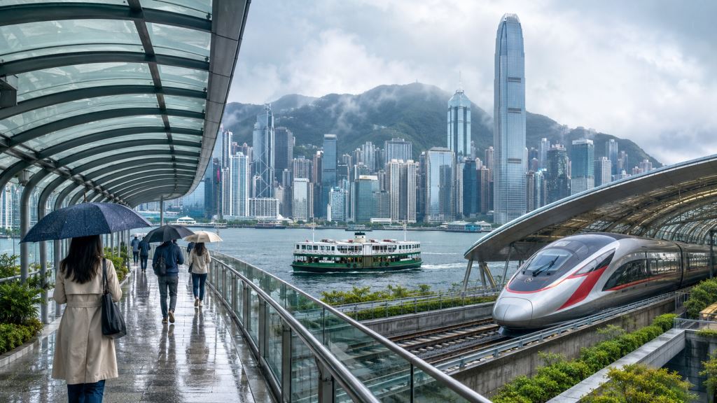 Hong Kong im Regen: Reiseführer zu MTR, Fähren, Museen, West Kowloon und überdachten Wegen