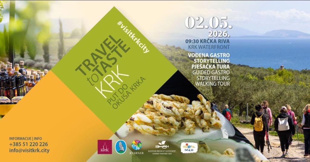 Travel to Taste Krk 2026 trae una ruta gastro a pie por olivares, la ruta Camino y la plantación KuSshh