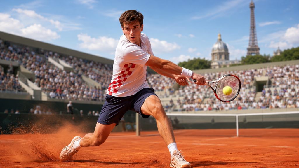 Dino Prižmić otwiera Roland Garros pewnym zwycięstwem nad Michaelem Zhengiem i awansem do drugiej rundy