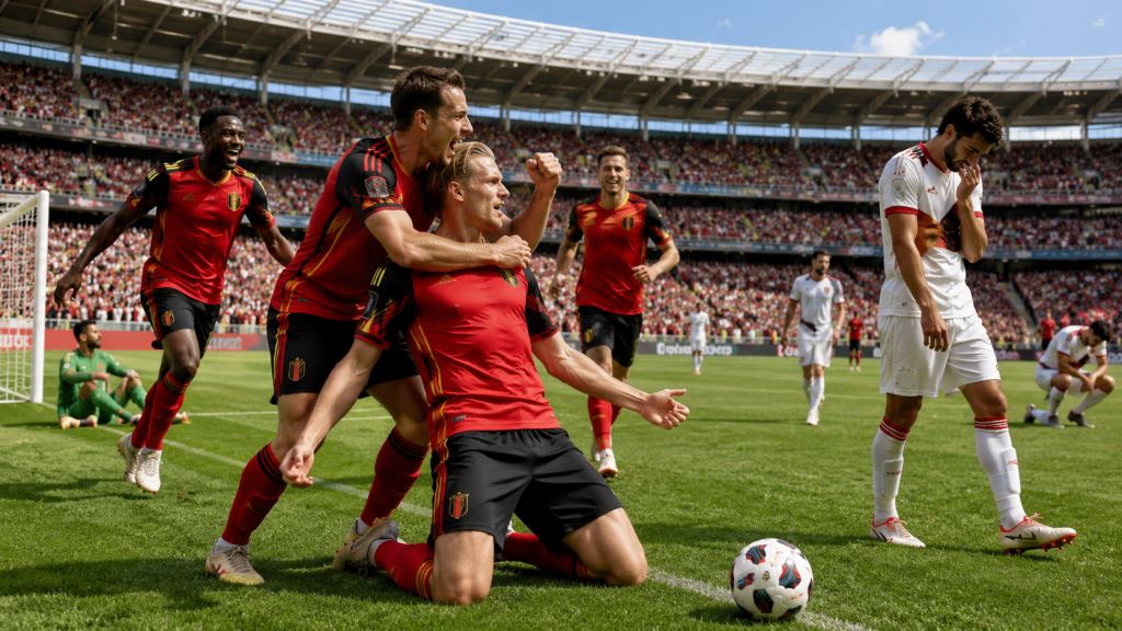 Belgium crush Tunisia 5-0 in Brussels and show squad depth at King Baudouin Stadium before World Cup 2026