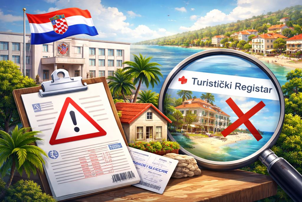 Ministarstvo turizma i sporta upozorava iznajmljivače: privatni „Turistički registar” nije službeni upisnik