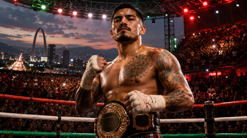 ilustración con IA: BKB llega a México: Julian Fernandez prepara defensa mundial en Tijuana tras acuerdo clave con Zanfer