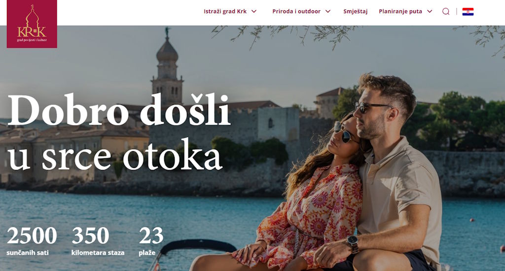 Die neue Krka-Website bietet einen digitalen Reiseführer für Touristen und moderne Reisende