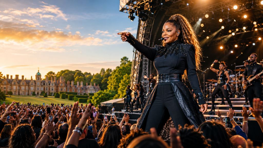 Janet Jackson u Sandringhamu 2026. uz Wyclefa Jeana i Soul II Soul na HeritageLive festivalu u Norfolku