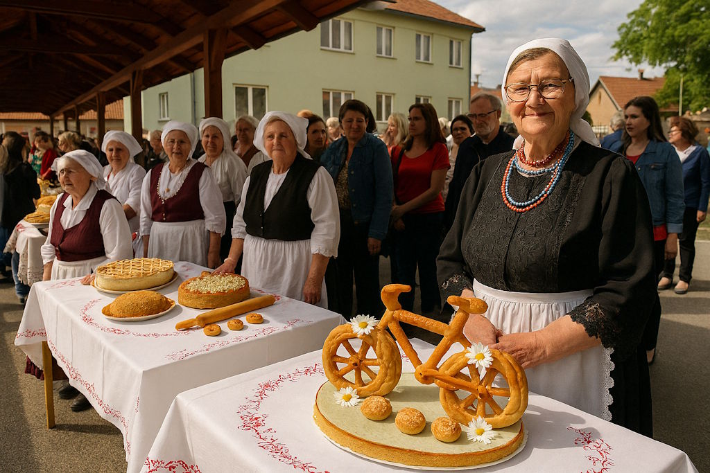 Omas Kuchen wieder in Zlatar: Düfte der Tradition, hausgemachte Kuchen und Großmütter der Teilnehmer