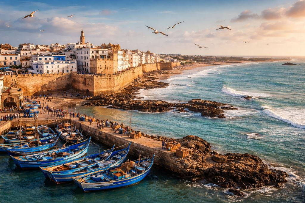 Essaouira, Marokko: eine Stadt des Windes, des Ozeans und des UNESCO-Erbes, die Hafen, Kultur und einen langsameren Reiserhythmus verbindet