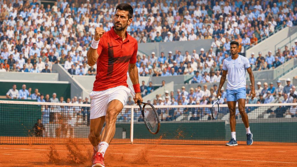 Djokovic beats Mpetshi Perricard after comeback and reaches Roland Garros second round in Grand Slam chase