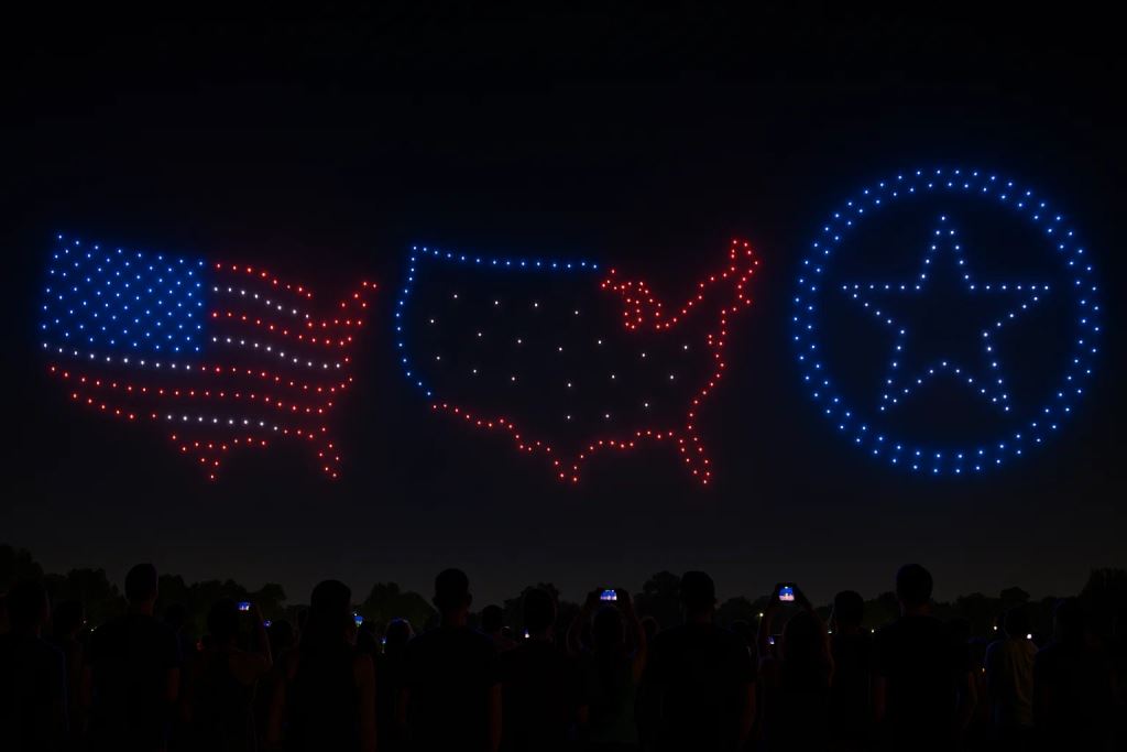 Sky Elements sets three Guinness World Records: A groundbreaking drone light show across the United States