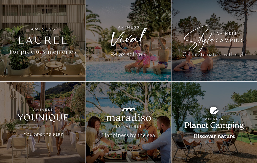 Aminess Hotels & Resorts: New brand structure with six brands for a personalized experience for guests on the Adriatic