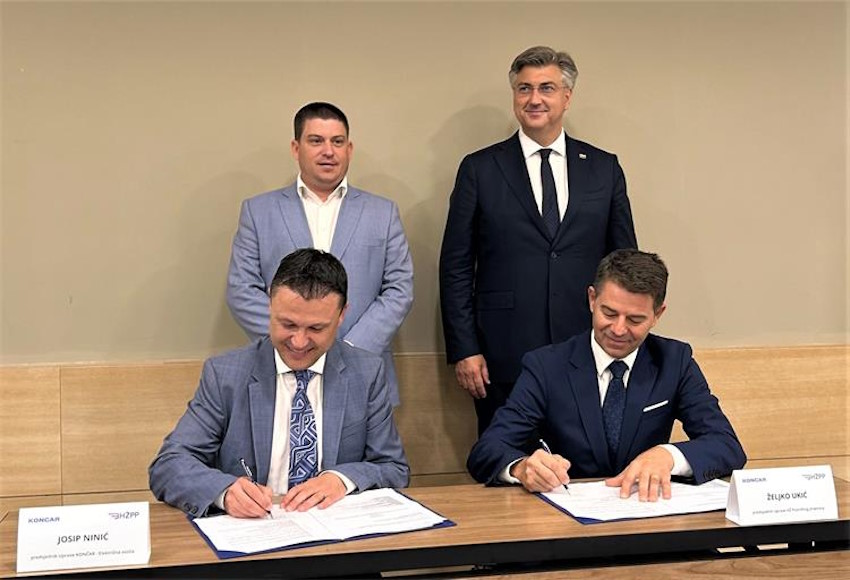 Podpisano umowę na zakup sześciu nowych elektrycznych pociągów wysokoprężnych do połączenia Splitu i Zagrzebia finansowanego z pożyczki Europejskiego Banku Inwestycyjnego