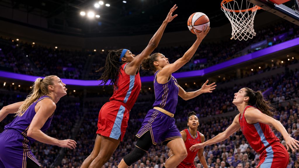 AI illustration: Valkyries late surge beats Atlanta Dream in WNBA clash at College Park and extends their winning run