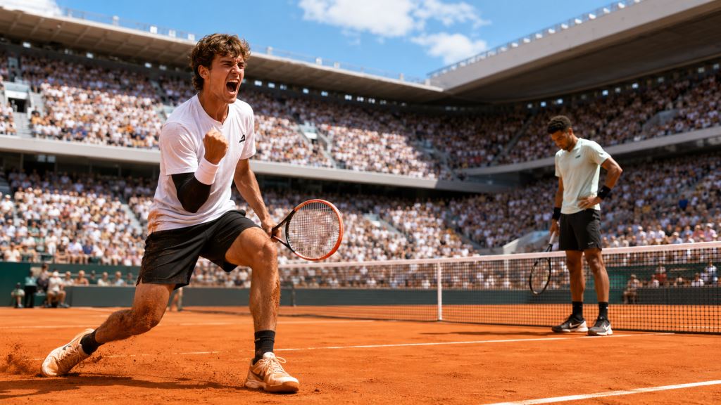 Flavio Cobolli remonta ante Félix Auger-Aliassime y alcanza la semifinal de Roland-Garros 2026