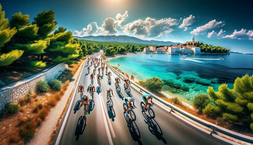 Zadarhalf triathlon 2024: competitors from 21 countries test their limits at Zaton Holiday Resort, participating in swimming, cycling and running in the beautiful surroundings of Dalmatia