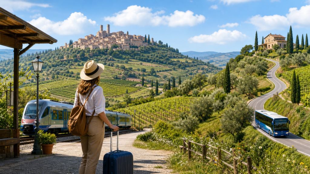Tuscany without a car: how to plan a trip by train and bus through the hills without unpleasant surprises