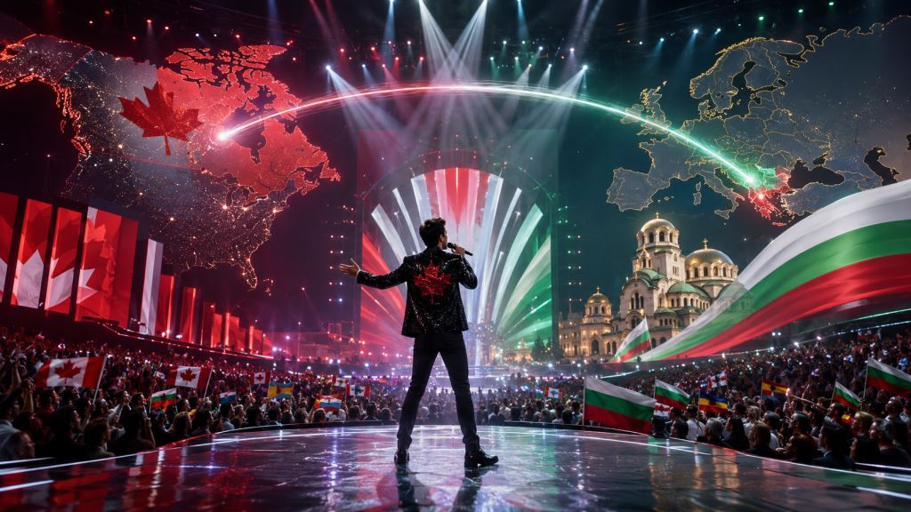 illustration IA: Le Canada à l'Eurovision 2027: première entrée de CBC/Radio-Canada en Bulgarie et nouvelle scène pop