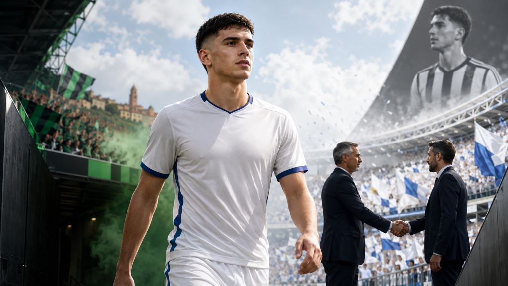 illustration IA: Tarik Muharemović proche d'un transfert à Leeds pour 40 millions d'euros, la Juventus récupère la moitié