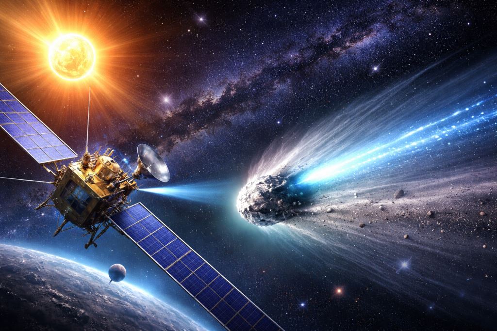 Juice y el cometa interestelar 3I/ATLAS: cinco descubrimientos clave sobre el agua, las colas y la trayectoria de un raro visitante cósmico