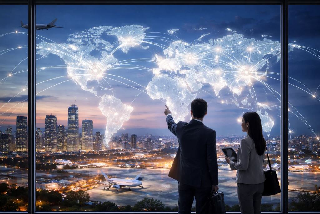 Kako izravni letovi i zračne luke oblikuju odluke multinacionalnih kompanija i rast globalnih gradova