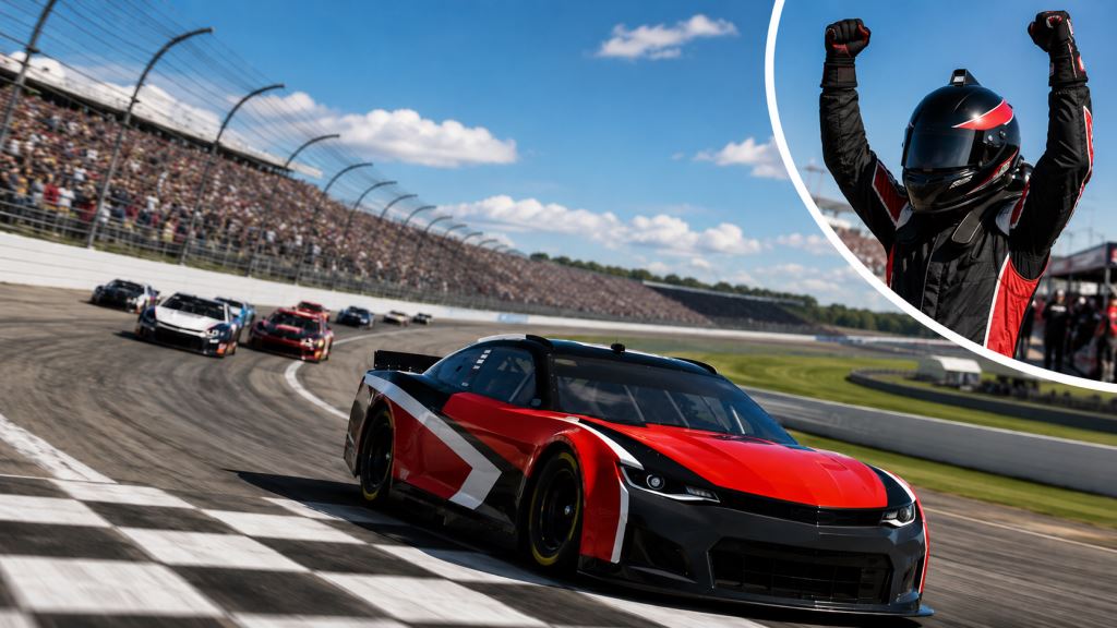 Denny Hamlin wins NASCAR race in Michigan and ties Kyle Busch with 63rd career victory