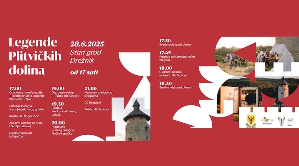 Legende Plitvičkih dolina: Doživite srednji vijek na Starom gradu Drežniku uz bogat program za cijelu obitelj