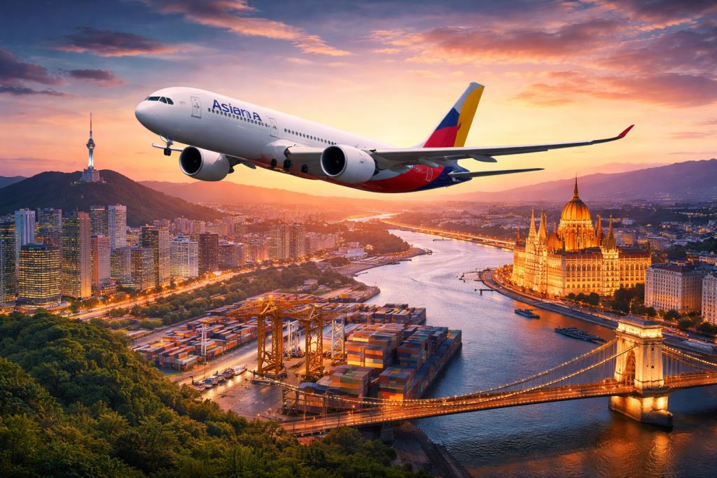 Asiana hat die Strecke Seoul–Budapest aufgenommen und ein neues Kapitel der Vernetzung zwischen Mitteleuropa und Asien eröffnet