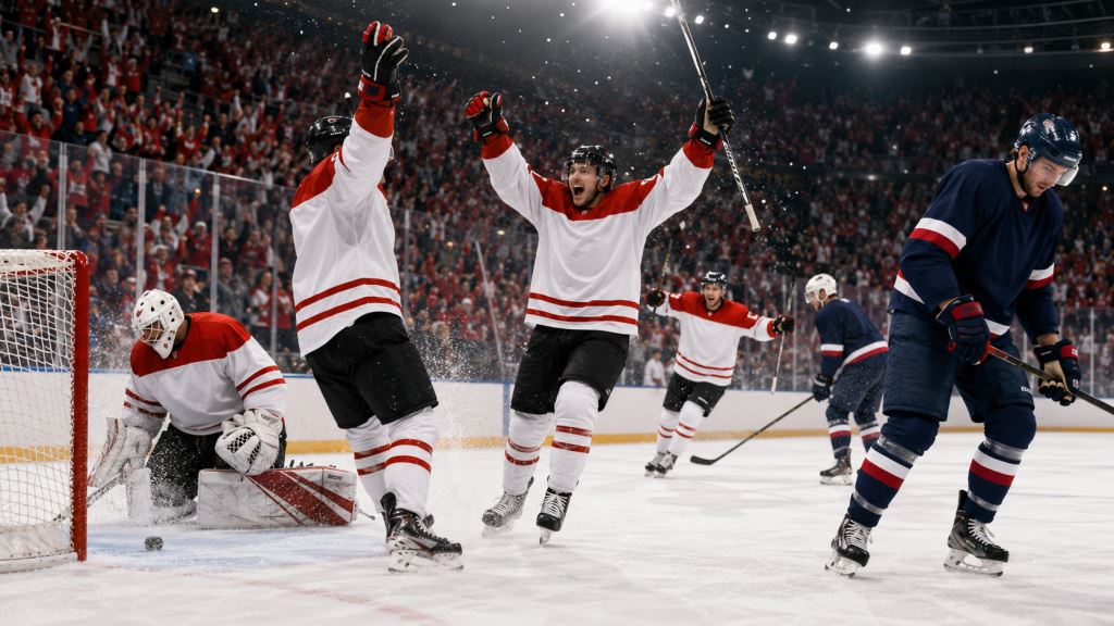 Canada shuts out USA 4-0 in Ice Hockey World Championship quarterfinal in Fribourg