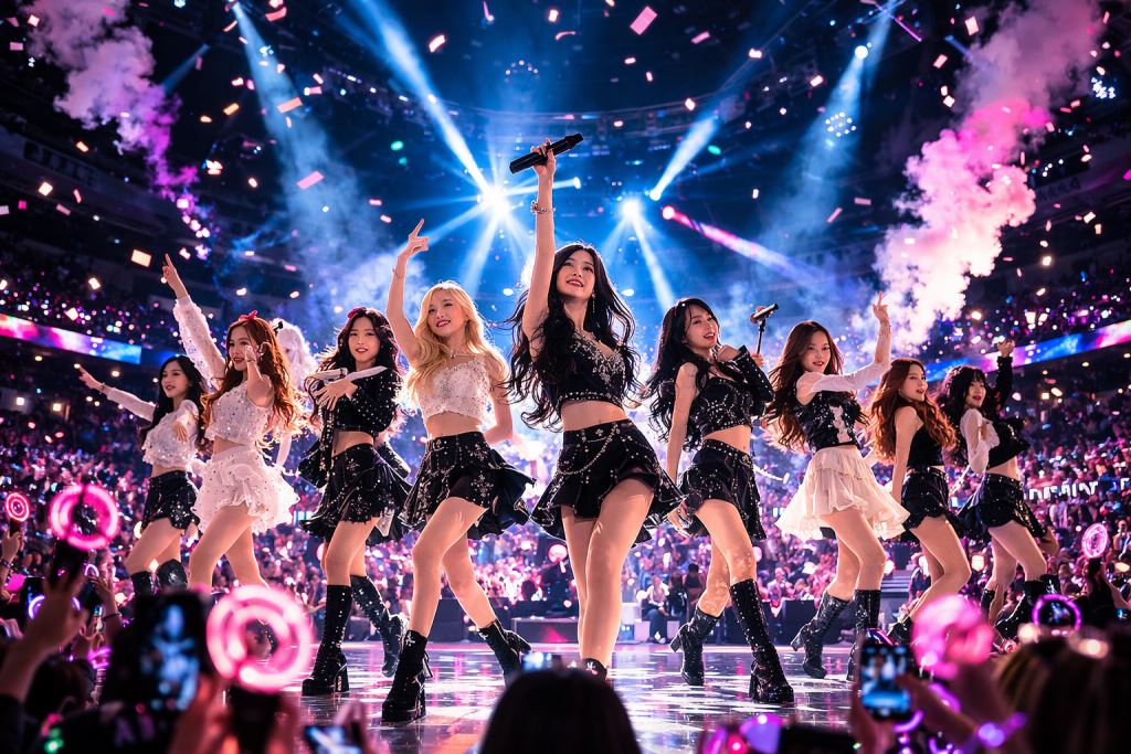 TWICE amplía su gira norteamericana con un escenario de 360 grados y confirma la fuerza global del K-pop