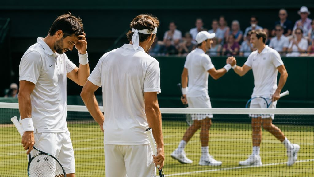 AI ilustracija: Mektić i Krajicek ispali u Queen's Clubu, Harrison i Skupski slavili 7:5, 6:3 na ATP 500 turniru u Londonu