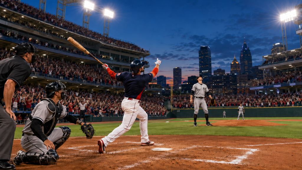 illustration IA: Le walk-off home run de Rocchio offre aux Guardians un succès 6-5 face aux White Sox en plein AL Central