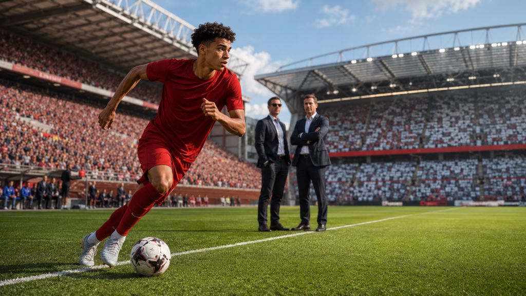 Le Bayern suit Rio Ngumoha, Liverpool refuse la vente du jeune ailier après son envol à Anfield au mercato