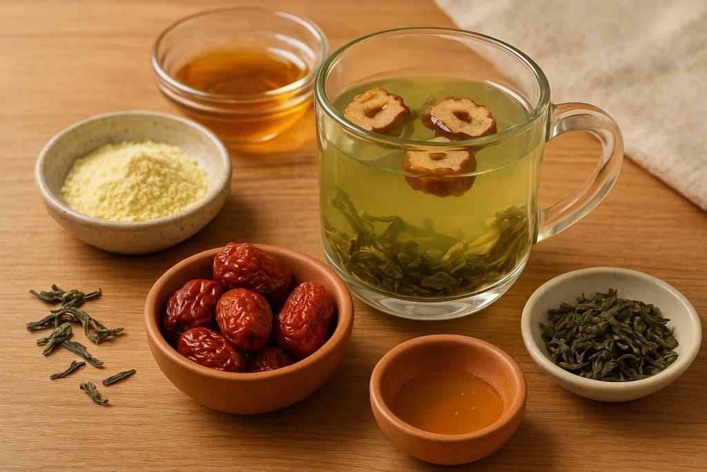 Korean Tea as Natural Retinol: Recipe with Goji Berries and Jujube for youthful and radiant skin on the inside