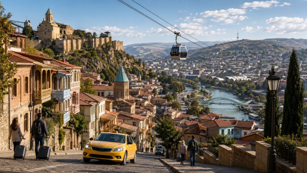Tiflis zwischen steilen Straßen und öffentlichem Verkehr: warum die Lage der Unterkunft wichtiger ist als Sterne